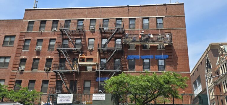Top Windows Stone Replacement and Angle Line Repairs at 885 10th Ave, Manhattan